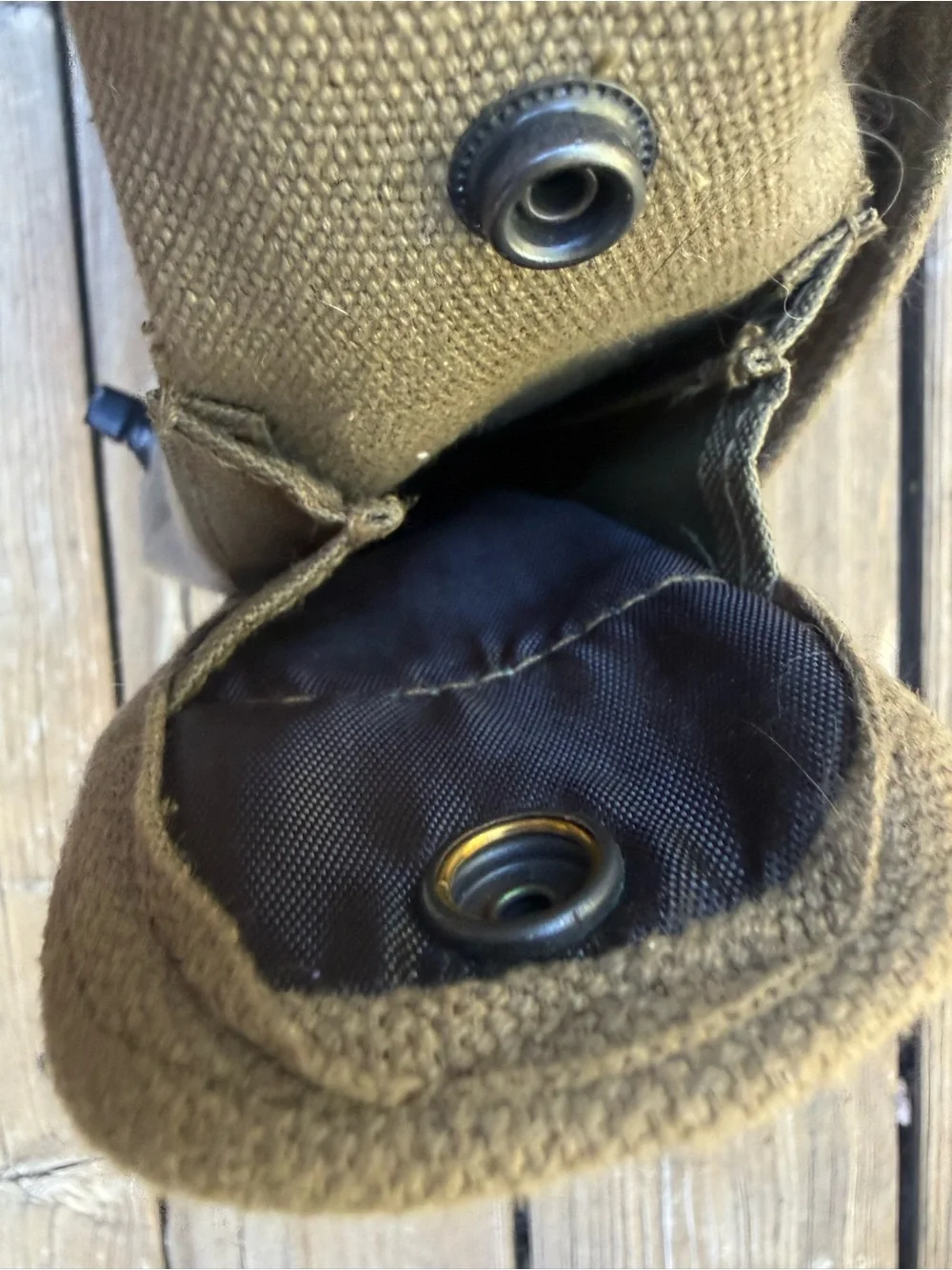 Olive Green Tactical Canvas Crossbody Bag - Men